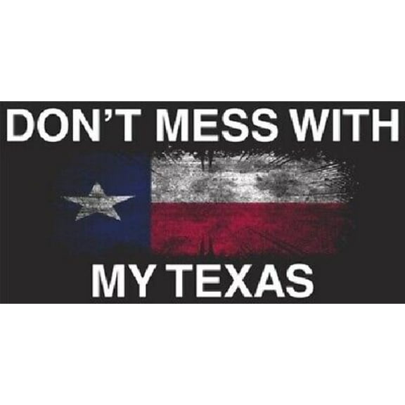 DON'T MESS WITH TEXAS BORDER PATROL BLACK Vinyl Decal Bumper Sticker