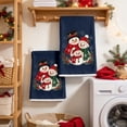 thumbnail image 7 of 2 Pack Christmas Towels, Christmas Hand Towels, Christmas Decorations Snowman Printed Bathroom Hand Towels Kitchen Dish Towels Decor Holiday Winter Gift, 7 of 7