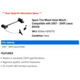 thumbnail image 2 of Spare Tire Wheel Hoist Winch - Compatible with 2007 - 2009 RX350 2008, 2 of 2