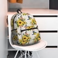 thumbnail image 3 of Wukai Bird Sunflowers Versatile Backpack:Spacious,Organized,Comfortable,Ideal for Travel and Everyday Use with Multiple Pockets and Padded Straps, 3 of 8