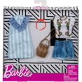 thumbnail image 2 of Barbie Clothes: 2 Outfits Doll Include A Blue and White Shirt Dress, Gift for 3 to 8 Year Olds Barbie -, 2 of 2
