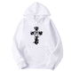 thumbnail image 2 of Sudadera informal con capucha de manga larga para hombre y mujer, Top con estampado de Cruz rosa, ropa de primavera y otoño, ropa de uso diario, 2 of 3
