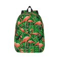 thumbnail image 2 of Rocae Flamingo for Durable Canvas Backpack Leisure Large Bag Travel Rucksack Multi-function Backpack Medium, 2 of 8