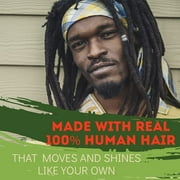Locsanity Afro Kinky Bulk Hair for Braids, Twists, Extensions & Styling, 8 (1 oz), Jet Black