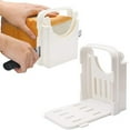 thumbnail image 3 of Lieonvis Bread Slicer Foldable Toast Slicer Tool Adjustable Toast Loaf Slicing Machine Plastic Bread Cutting Guide Tools for Homemade Bread Kitchen Baking Tool, 3 of 10