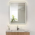 thumbnail image 2 of Ostaria 24" Aluminum Surface-Mount/Reccessed Lighted Mirror Medicine Cabinet, 2 of 18