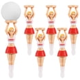 thumbnail image 1 of Paquete de 6 soportes de plástico para camisetas de golf para chicas, ideales para golfistas., 1 of 7