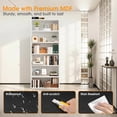 thumbnail image 4 of Large Bookcase, 5-Tier 63 Inch Tall Industrial Storage Wall Shelf, Display Shelf for Living room, Bedroom, White, 4 of 6