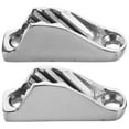 thumbnail image 3 of 2pcs Boat Clam Cleats Marine Rope Holder Kayak Rope Clamp Stainless Steel Rope Clamp Boat Line Clamps for Sailing Kayak Marine Accessories, 3 of 6