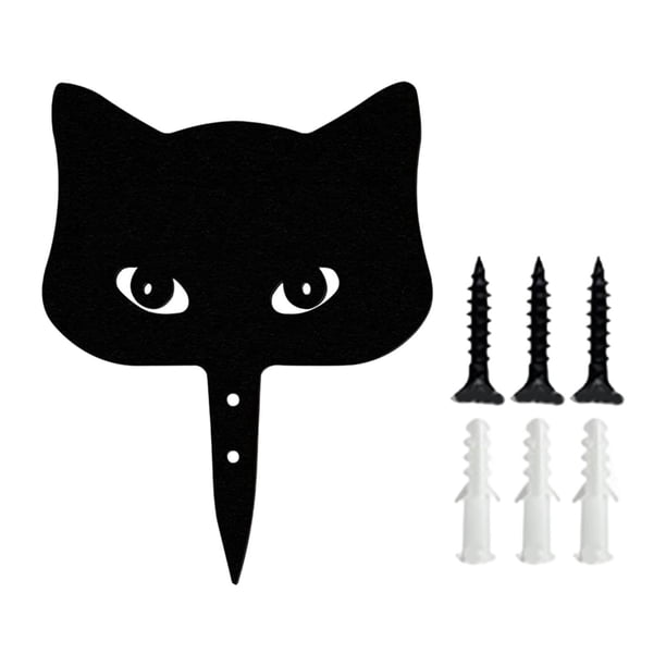 Estaca de gato para decoración de jardín, adorno artístico para patio, letrero divertido y realista, regalo resistente a la intemperie Estilo A