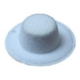 thumbnail image 3 of Rushawy 5x1:12 Scale Dollhouse Hat Hair Clip Accessories for Headwear for Home Bedroom White 5 Pcs, 3 of 9