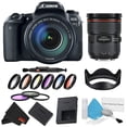 thumbnail image 1 of Canon EOS 77D Appareil Photo Reflex Numérique avec Objectif 18-135mm Ensemble avec Kit de Filtres 9 Pcs + Objectif Bonus 24-70mm (Modèle Intl), 1 of 5