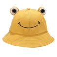 thumbnail image 1 of Rana Lindo Sombrero De Sombrilla De Verano Gorra De Rana Gorra De Pescador Sombrero De Cubo De Animal Sombrero De Cubo De Rana Elegante Con Ojos Y Sonrisa Sweethay OD009828-01, 1 of 6
