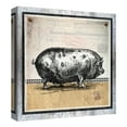 thumbnail image 4 of Masterpiece Art Gallery Burlap Farm 1 - 4 Pig Cow Sheep Chicken By Lynnea Washburn Canvas Art Print Set Of 4 (16" x 16"), 4 of 4