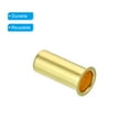 thumbnail image 4 of Uxcell 2.5mm Tubo OD Manguitos de Compresión de Latón Accesorios de Manguito de Latón 10 Paquetes, 6mm 50, 4 of 6