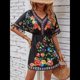 thumbnail image 5 of Vestido Bordado de Fiesta para Mujer, para Vacaciones en la Playa, Talla Grande, Corta, Estilo Bohemio de Verano con Bolsillo. Negro M, 5 of 10
