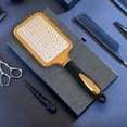thumbnail image 2 of Gold High End Hair Styling Comb Air Cushion Comb Head Massage Without Tying Knots Comb Hair Styling Comb Set, 2 of 6
