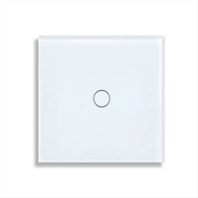 Interruptor Táctil Doble UE de 1 Vía y 2 Vías, Panel de Vidrio Templado, Interruptor de Escalera, Interruptores con Sensor para Dormitorio, Sin Necesidad de Wifi, .