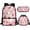 Rabbit Strawberry, variant on Jeiento Planet Backpack with Lunch Box for Boys 8-12 Elementary School Bag Moon Star Bookbag and Lunch Bag Pencil Case Set 3 In 1 Middle High School Back Packs Purse Travel Daypack Black