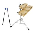 thumbnail image 2 of kusrkot Maple High And Low Pitch Percussion Block W/ Sticks Percussion Instrument, 2 of 9