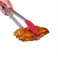 thumbnail image 4 of Yeacher Pinces de Cuisine en Silicone, Pinces de Service pour la Cuisson, Résistantes à la Chaleur Élevée jusqu'à 230掳C, Pinces Alimentaires en Métal en Acier Inoxydable avec Embouts en Silicone Antiadhésifs (16 Pouces, Rouge), 4 of 8