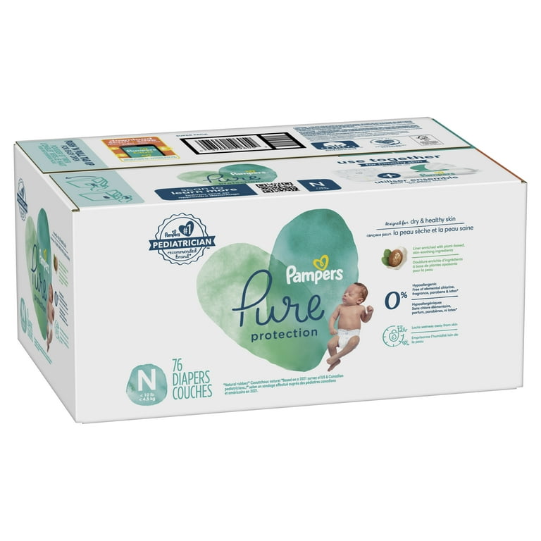  Pampers Pure Protection Diapers - Size 4, One Month Supply (150  Count), Hypoallergenic Premium Disposable Baby Diapers : Baby