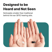 Eargo SE Nearly Invisible Design Rechargeable OTC Hearing Aids with Award-winning Support*