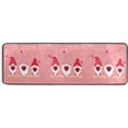 thumbnail image 5 of Dreamtimes Valentines Gnomes Hallway Runner Rug 2'x6' Kitchen Rug with Rubber Backing Pink Love Heart Non Slip Entryway Rug Runner Washable Soft Area Rug for Hallway Bedroom Kitchen Decor, 5 of 6