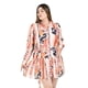 thumbnail image 5 of Vestido camisero con cinto Roman Fashion /Tallas Extras, 3827 (Durazno lineas) naranja claro 42, 5 of 6