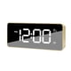 thumbnail image 1 of Inteprter Reloj despertador digital LED Snooze Relojes con tira de USB Espejo Electrónico Sala de estar Oficina Cocina Decoración Electrodomésticos Oro Inteprter HA083593-03B, 1 of 6