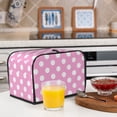 thumbnail image 6 of Goofa Pink And White Polka Dot Print Toaster Cover 2 Slice, Two Slice Bread Machine Cover Quilted Toaster Covers Bread Maker Cover Kitchen Appliance Cover, 6 of 7