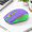 Purple and Green, variant on Purple and Green Dual Mode Rechargeable Wireless Mouse for Laptop, Tablet, and Desktop