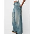 thumbnail image 6 of Michellecmm  Women Wide Leg Denim Pants Loose Vintage Distressed Jeans Trousers, 6 of 9