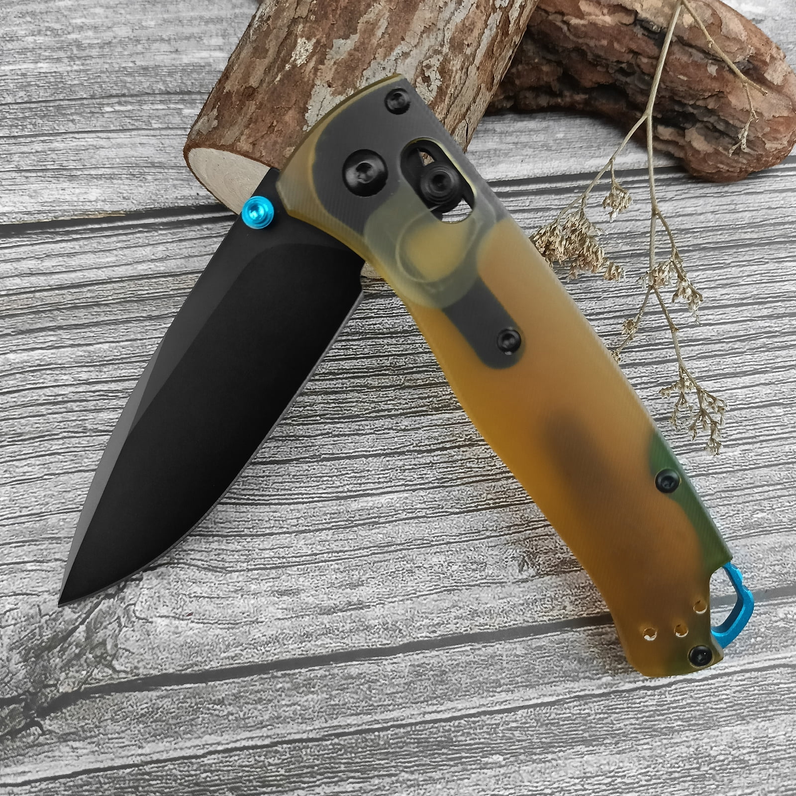 Folding Pocket Knives,3.15"440C Steel Blade and Ultem Handle with Pocket Clip, EDC Knife for Indoor Ourdoor