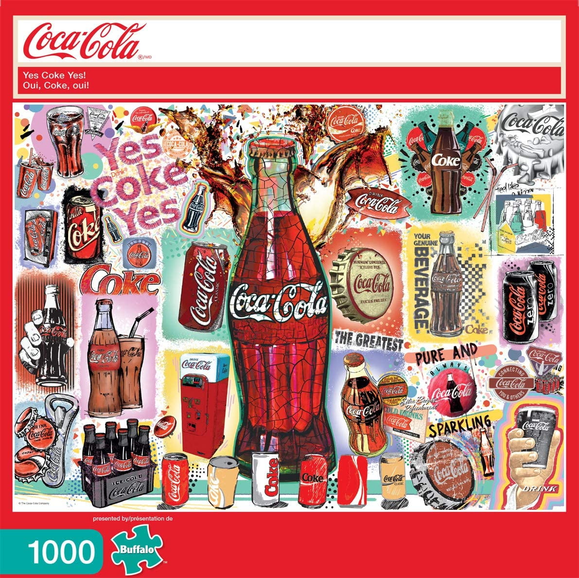 COCA-COLA BUFFALO GAMES PUZZLE ~ A GIFT FOR SANTA w/ POSTER 1,000 Pcs