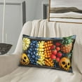 thumbnail image 5 of Naloa Halloween Fruit Platter Pillowcase, Throw Pillowcase, Wrinkle-Free, Stain-Resistant with Hidden Zipper for Bedroom Sofa-16"x24", 5 of 6