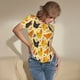 thumbnail image 3 of Balery Funny Chicken Body de cuello redondo de manga corta para mujer Tops de manga corta Tops básicos-Large, 3 of 7