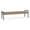 thumbnail image 1 of Pemberly Row Waiting Reception 3 Seat Bench Wood Frame in Brown, 1 of 5
