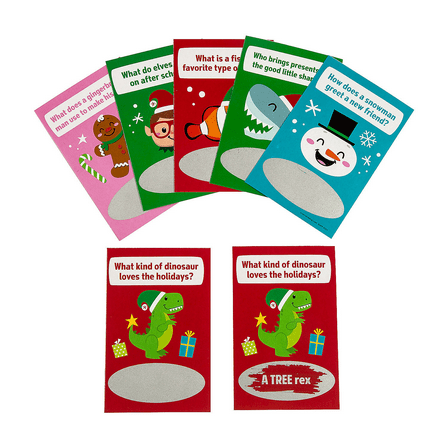Christmas Jokes Scratch-Off Cards, Toys, Christmas, 24 Pieces