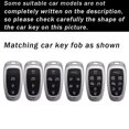 thumbnail image 2 of Key Fob Cover with Keychain Compatible with Hyundai Sonata Santa fe Tucson NX4 Ioniq 5 Nexo 2020-up Metal Key Housing Carbon Pattern Key Skin, 2 of 9