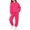 C279 Hot Pink, variant on CONZONE Toddler Girls Sweatsuits 2 Piece Set Long Sleeve Solid Color Tops and Jogger Pants Soft Fall Winter Outfits for Girls Size 2-3 Years