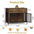 thumbnail image 2 of Waleaf 44 inch Dog Crate Furniture with 2 Storage Drawers,Wooden Dog Kennel for Inside,Tables with Dog Crate for Large Medium Dogs, 2 of 7