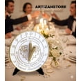 thumbnail image 2 of 60th Wedding Diamond Sundial by Brass Wedding Gift Idea for Couples, 2 of 5