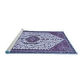 thumbnail image 2 of Ahgly Company Machine Washable Indoor Rectangle Persian Blue Traditional Area Rugs, 2' x 5', 2 of 4
