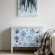 thumbnail image 5 of 4 láminas de calcomanías navideñas de copos de nieve azules para decoración de muebles (11,8 x 5,9 pulgadas)., 5 of 9