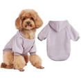 thumbnail image 2 of Winter Dog Hooded Sweatshirt Fleece Warm Pet Blouse for 2-30 Lbs Small Medium Breed Cold Weather Mountaineer Coat Windproof Pet Clothes,Light Purple Size 2XL, 2 of 7