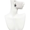 thumbnail image 2 of Delight Jewelry Silver-tone Black Scottie Dog - Two-tone Daisy Flower Post Earrings, 2 of 4
