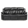 thumbnail image 3 of Glory Furniture Daria Faux Leather Reclining Sofa in Black, 3 of 6