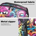 thumbnail image 4 of Graffiti Charger Organizer Hard Drive Bag Cable Cord Organizer Small Storage Pouch Oxford Fabric Waterproof Electronic Digital Accessories Travel Case 5.9x9.44x3.14 in., 4 of 6