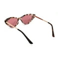 thumbnail image 4 of Womens Chic Classic 20s Mod Cat Eye Sunglasses White Tortoise Pink, 4 of 4